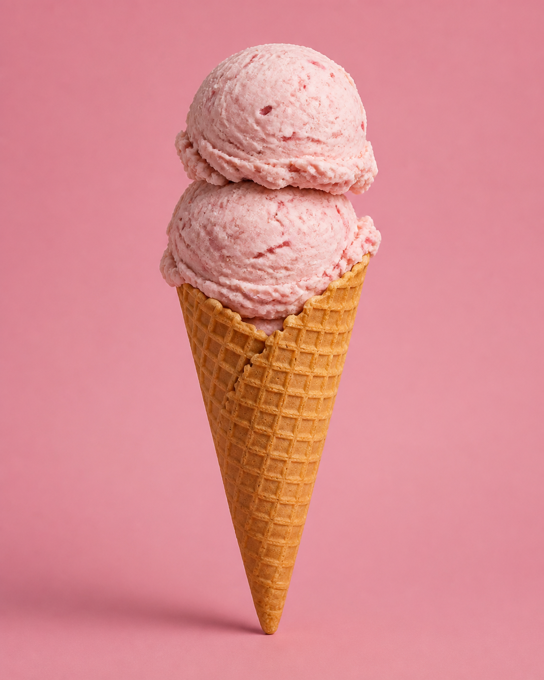 Cono de helado Flor de Fresa