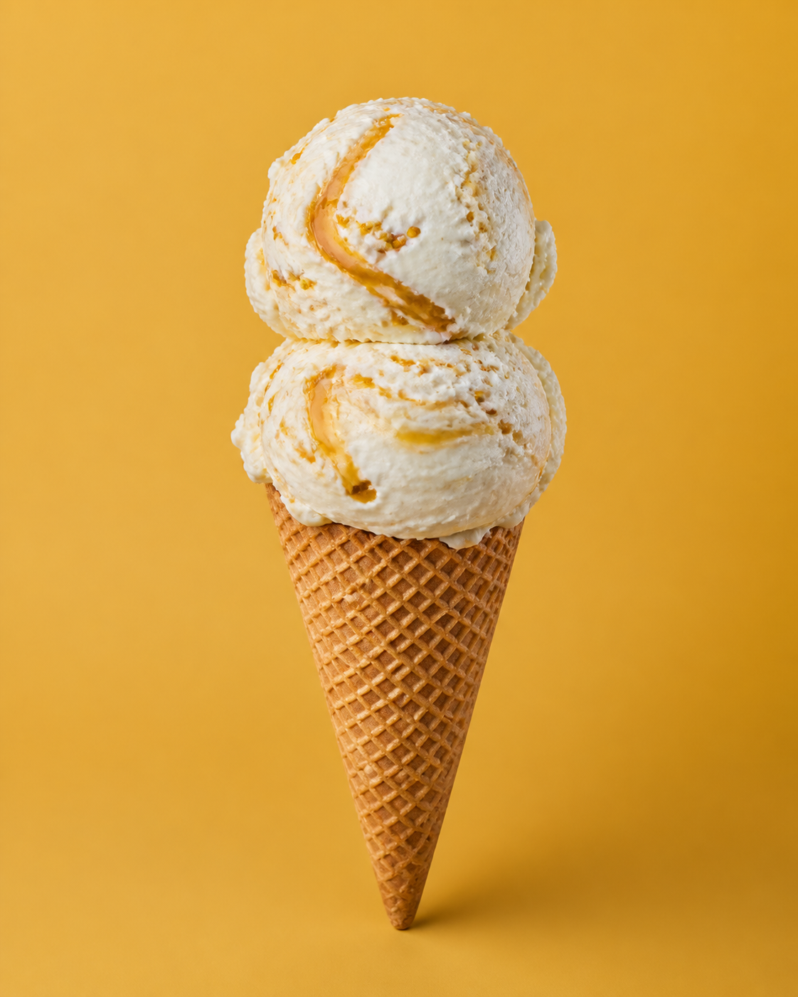 Cono de helado Requesón, Polen y Miel