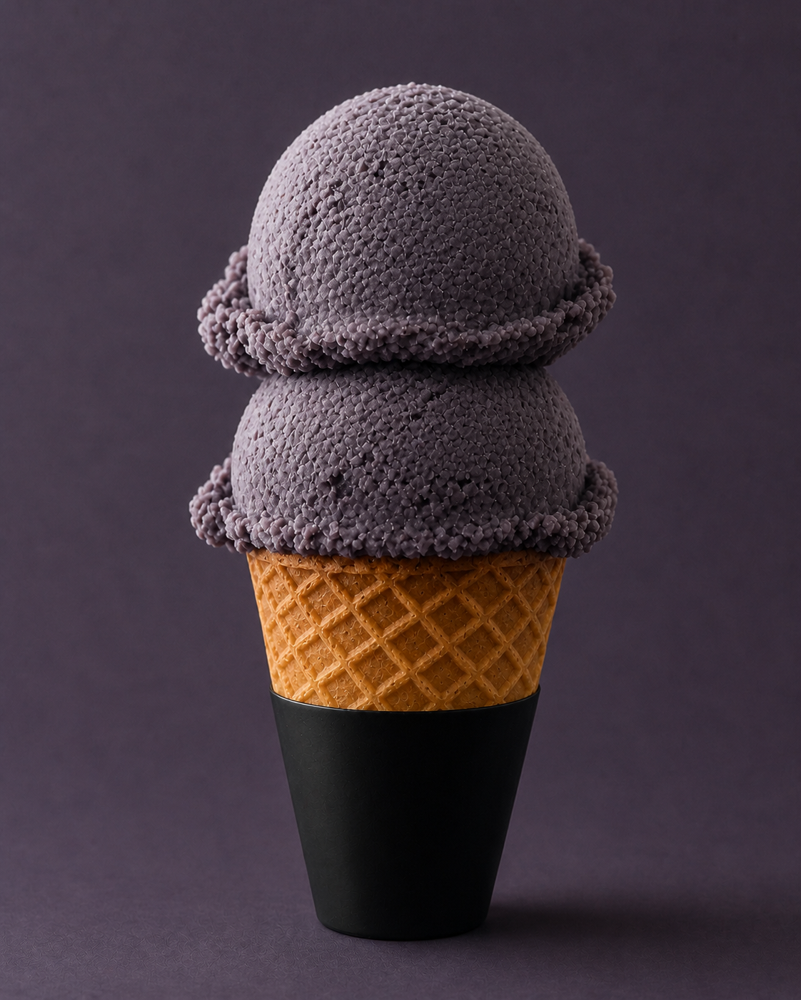 Cono de helado Atole Negro