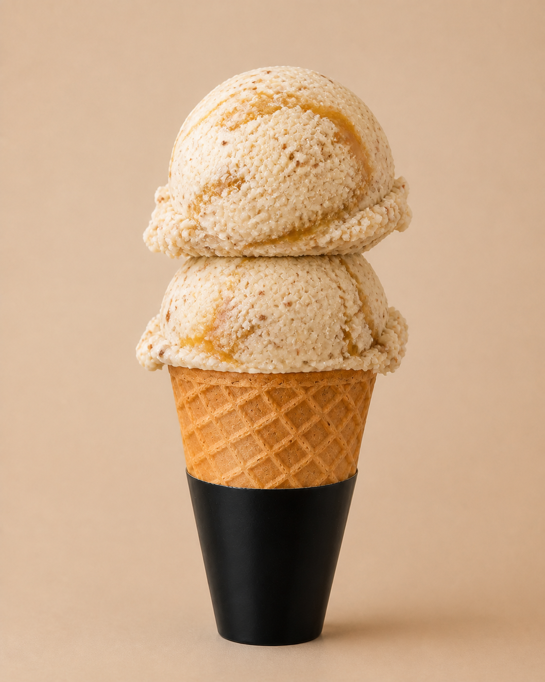 Cono de helado Avena, linaza y whisky