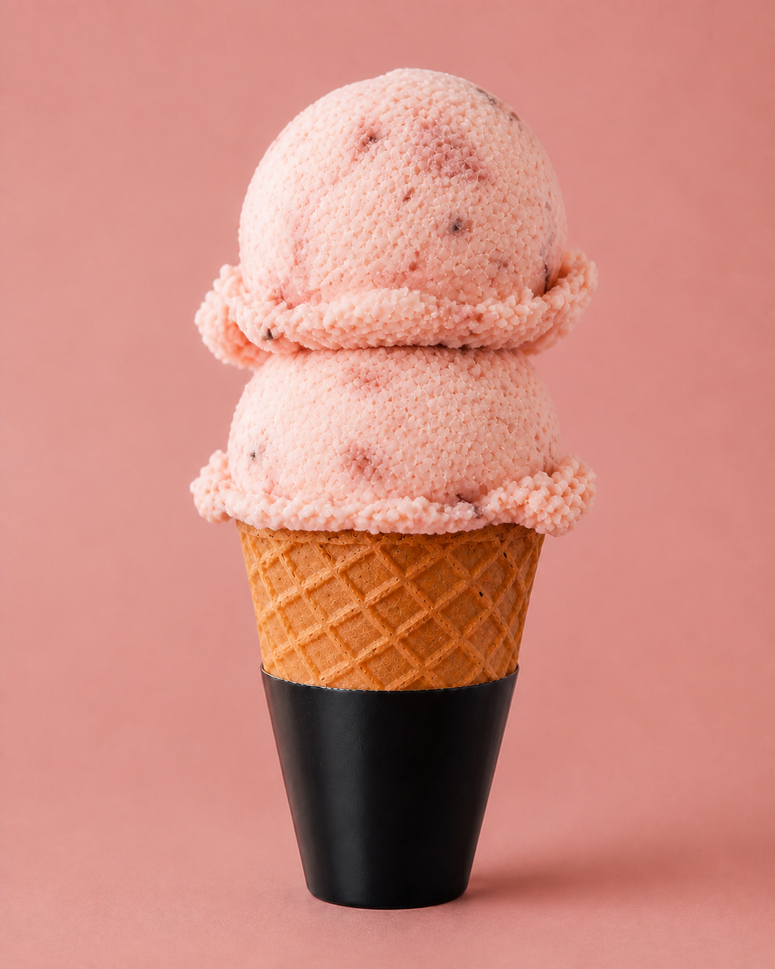 Cono de helado Guayaba, mezcal y lavanda