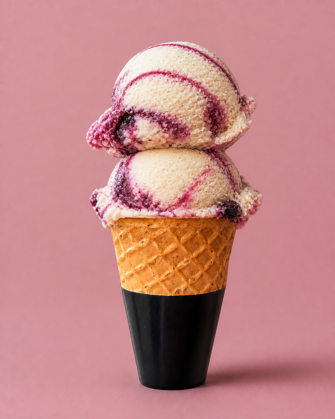 Cono de helado Nopal con Moras Azules